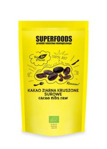 SUPERFOODS - KAKAO ZIARNA KRUSZONE SUROWE BIO 250 g - BIO PLANET - 2825281188