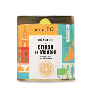 HERBATA CZARNA Z CYTRYN Z MENTON BIO 80 g - TERRE D'OC - 2875647479