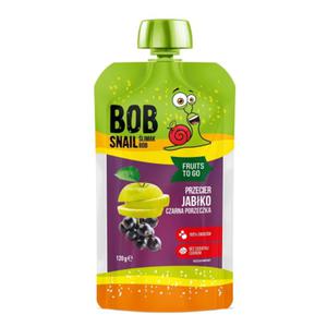 PRZECIER FRUIT TO GO JABKO - CZARNA PORZECZKA BEZ DODATKU CUKRU 120 g - BOB SNAIL - 2875784660