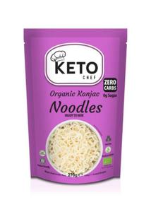 MAKARON KETO (KONJAC TYPU NOODLE GOTOWY NA WOKA) BEZGLUTENOWY BIO 270 g - KETO CHEF (BETTER THAN FOODS) - 2876316726