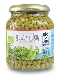 GROSZEK ZIELONY W ZALEWIE BIO 350 g (230 g) (SOIK) - BIO PLANET - 2845219477