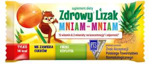 LIZAK KULKA O SMAKU ANANASOWYM Z WITAMINAMI I MINERAAMI BEZGLUTENOWY 6 g - MNIAM MNIAM STARPHARMA - 2877383148