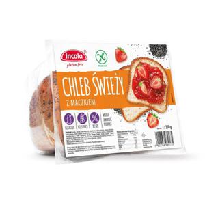 CHLEB WIEY Z MAKIEM KROJONY BEZGLUTENOWY 350 g - INCOLA - 2878140976