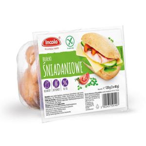 BUKI NIADANIOWE BEZGLUTENOWE (3 x 40 g) 120 g - INCOLA - 2878140979