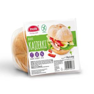 BUKI KAJZERKI BEZGLUTENOWE (2 x 60 g) 120 g - INCOLA - 2878140980