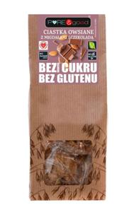 CIASTKA OWSIANE Z MIGDAAMI I CZEKOLAD BEZ DODATKU CUKRU BEZGLUTENOWE 150 g - PURE&GOOD - 2878141033