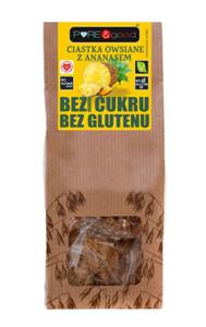 CIASTKA OWSIANE Z ANANASEM BEZ DODATKU CUKRU BEZGLUTENOWE 150 g - PURE&GOOD - 2878141034