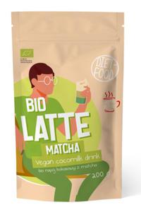 LATTE MATCHA - NAPJ KOKOSOWY Z MATCH BIO 200 g - DIET-FOOD - 2878593034