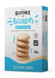 BISZKOPTY BEZ DODATKU CUKRW BEZGLUTENOWE 100 g - GLUTENEX - 2878593058