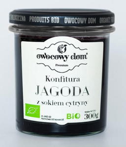 Konfitura jagoda z sokiem z cytryny BIO 300g Owocowy Dom - 2846498650