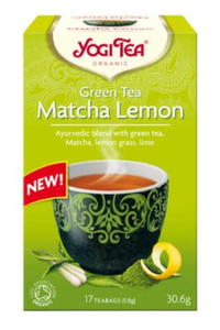 Herbata zielona z cytryn i match BIO 17x1,8g Yogi Tea - 2847045878