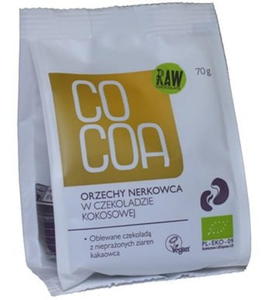 Orzechy nerkowca w czekoladzie kokosowej Vegemilk BIO 70g Cocoa - 2856164489