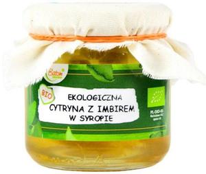 CYTRYNA Z IMBIREM W SYROPIE BIO 220 g - BATOM - 2856426372