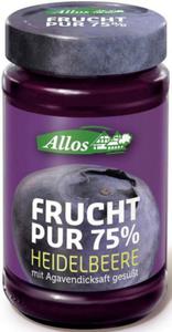 Mus jagodowy 75% owocw BIO 250g Allos - 2862568182