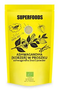 Superfoods - Ashwaganda e-sze indyjski korze w proszku Bio Planet - 2860536360