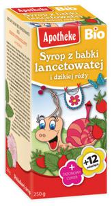 Syrop dla dzieci z babki lancetowatej i dzikiej ry BIO 250g Apotheke - 2864001516