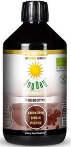 SUPLEMENT DIETY KONCENTRAT NAPOJU PROBIOTYCZNEGO KURKUMA IMBIR PIEPRZ BEZGLUTENOWY BIO 500 ml - JOY DAY - 2860537205