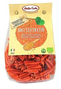 Makaron z czerwonej soczewicy Strozzpreti bezgluten. BIO 250g Dalla Costa - 2860537218