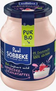 Jogurt kremowy malina-granat BIO 500g Sobbeke - 2860537289