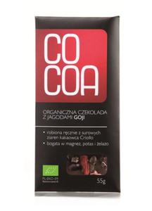 Organiczna czekolada z jagodami Goji BIO 50g Cocoa Surovital - 2825280025