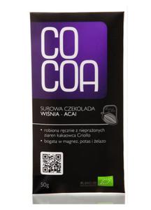 Surowa czekolada winia - acai BIO 50g Cocoa Surovital - 2825280027