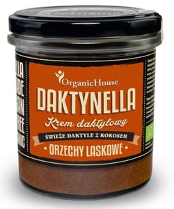 KREM KOKOSOWO-DAKTYLOWY ORZECHY LASKOWE BEZGLUTENOWY BIO 280 g - ORGANIC HOUSE (DAKTYNELLA) - 2860537631