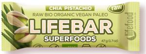 BATON CHIA Z PISTACJAMI RAW BEZGLUTENOWY BIO 47 g - LIFEFOOD - 2860537845