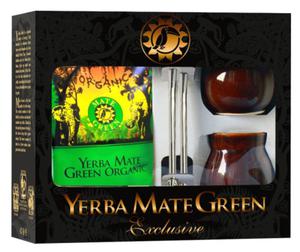 ZESTAW DLA DWOJGA YERBA MATE BIO 400 g, 2 x MATERO, 2 x BOMBILLA - ORGANIC MATE GREEN - 2860537895