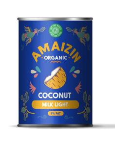 COCONUT MILK - NAPJ KOKOSOWY LIGHT W PUSZCE (9% TUSZCZU) BIO 400 ml - AMAIZIN - 2860537995