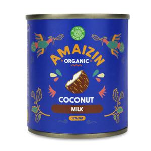 COCONUT MILK - NAPJ KOKOSOWY BEZ GUMY GUAR (17 % TUSZCZU) BIO 200 ml (PUSZKA) - AMAIZIN - 2825280102