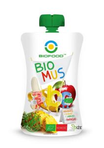 MUS ANANASOWO - BANANOWO - JABKOWY BIO 90 g - BIO FOOD - 2860538080