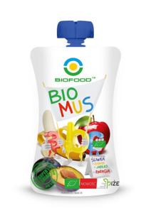 MUS LIWKOWO - BANANOWO - JABKOWY BIO 90 g - BIO FOOD - 2860538089