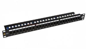 SOLARIX Patch Panel 24XRJ45 kat.5e UTP z pk, czarny 1U - 2860526136