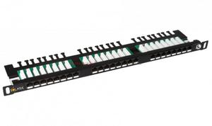 SOLARIX Patch Panel 24XRJ45 kat.5e UTP z pk, czarny 0,5U - 2875208990