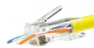 Wtyk RJ45 8p8c kat.6A drut przelotowy - 2873645933