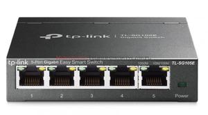 TP-LINK SG105 Switch 5-Port Gigabit Ethernet, desktop, EasySmart (metalowa obudowa) - 2878239797