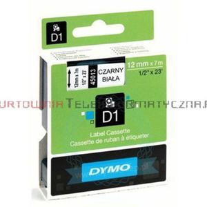 DYMO D1 Tama 12mm/7m Czarno/Biaa - 1629407391