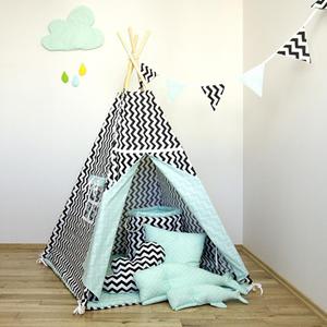 Namiot tipi dla dziecka Miętowy Szyk - zestaw mini - 2856725215