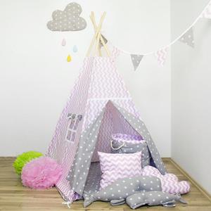 Namiot tipi dla dziecka Bajkowe Królestwo - zestaw midi - 2856725231
