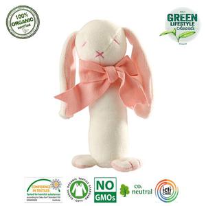 Maud N Lil Rose The Bunny Stick Rattle Grzechotka Organiczna Mikka - 2861445759