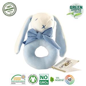 Maud N Lil Oscar the Bunny Ring Rattle Grzechotka Organiczna Mikka - 2861445763