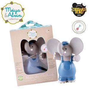 Meiya & Alvin - Alvin Elephant Organic Rubber Squeaker - 2861445790