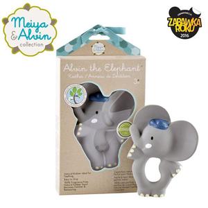 Meiya & Alvin - Alvin Elephant Organic Rubber Teether - 2861445792