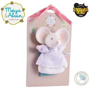 Meiya & Alvin - Meiya Mouse Soft Rattle with Organic Teether Head - 2861445793