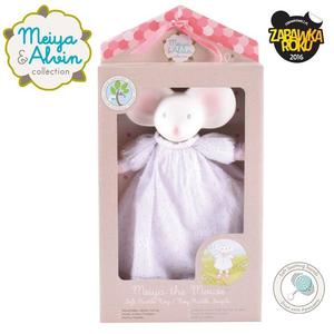 Meiya & Alvin - Meiya Mouse Doll Rattle with Organic Teether Head - 2861445797