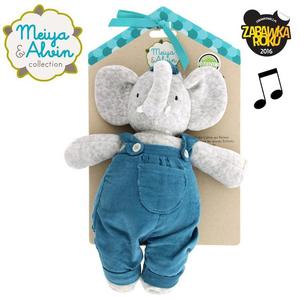 Meiya & Alvin - Alvin Elephant Musical Lulluby Doll with Soft Head - 2861445800