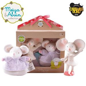 Meiya & Alvin - Meiya Mouse Organic Rubber Babyshower Set - 2861445805