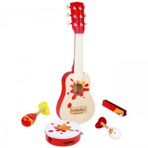 Zestaw Muzyczny Gitara Tamburyn + Akcesoria Classic World - 2861443390