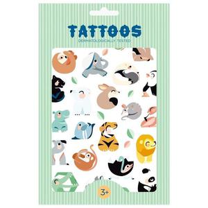 Petit Monkey - Tattoo Wild Animals imprezowy zestaw tatua - 2861445379