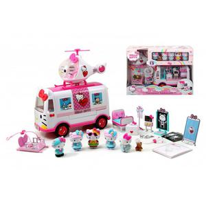 DICKIE Hello Kitty Ambulans Ratunkowy Figurki Helikopter - 2861443172